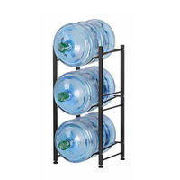 Vente à chaud OEM ODM présentoir pour bouteilles d'eau à 3 niveaux support de stockage de 5 gallons porte-bouteille d'eau à vendre