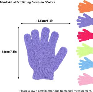 Double Sided Simple Exfoliating Bath Gloves (Plastic) for Deep Clean Spa Massage Shower Scrubber and <b>Body</b> Care - Product Image 2