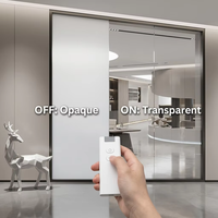 Film intelligent décoratif PDLC EVA, verre à gradation électrique avec protection de la vie privée et design écologique pour usage hôtelier