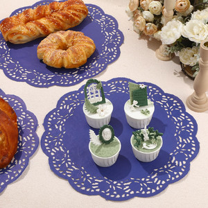 Tapetes de papel de oro blanco a prueba de grasa ecológicos <span class=keywords><strong>Doyle</strong></span> para decoración tapetes de papel REC tapetes de papel - Product Image 5