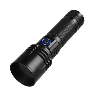 Black Filter Lens 365NM 20W UV Flashlight Blacklight USB Rechargeable Black Light Pet Stain Mineral Money Ultraviolet Flashlight