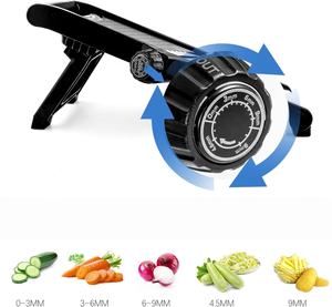 Mandoline à légumes manuelle tout-en-un de haute qualité 2026, trancheuse en acier inoxydable réglable - Product Image 3