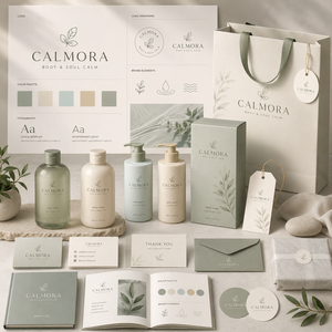 Pack de conception de marque pour lancement, étiquette de marque privée, logo, emballage, image principale A+ AMZ, <span class=keywords><strong>site</strong></span> web, réseaux sociaux, fichiers vidéo source, VI Pro - Product Image 1