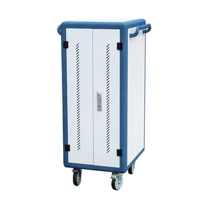 De aluminio de Draw-tipo 40 vías de doble abierta Puerta de Hierro Chromebook Laptop de carro - Product Image 2