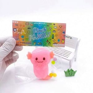 Juguete Sensorial Antiestrés de Axolote Kawaii, Squishy de TPR, Salamandra Descompresiva, Mochi Taba, Venta al por Mayor - Product Image 4