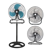 Ventilateur sur pied 18 pouces en métal, puissant, 3-en-1, pour la maison - Offre Spéciale