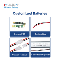 3.7v 800mAh Rechargeable plus petite batterie Lipo 801660 avec batterie au lithium-ion PCB pour pointeur laser électronique