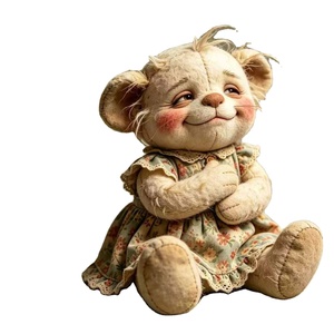 Ours en peluche floral personnalisé en gros, jouet en peluche haute fidélité, service OEM ODM avec certification CE EN71 - Product Image 1