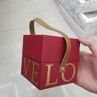 Luxury High-end Custom Logo Square Rigid Box Recyclable Paperboard Perfume Packaging Paper Boxes with Handle