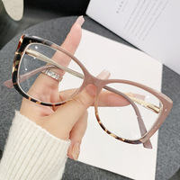Lunettes de mode anti-lumière bleue pour femmes, monture intégrale verte, verres en PC TR90