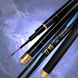 Canne à pêche télescopique 6M 6H 19-Ton, action extra rapide, guides SIC, super résistante, pour la pêche à la carpe en réservoir et en étang - Product Image 1