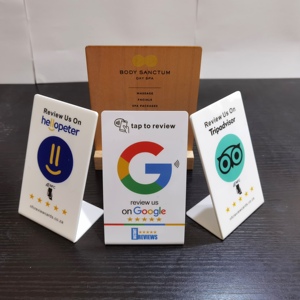 Tái Sử Dụng Thông Minh NFC Tap Đứng Cho <span class=keywords><strong>Google</strong></span> Đánh Giá Tạo Ra Riêng Nfc Đánh Giá Thẻ Cho Kinh Doanh Cửa Hàng ISO Mô Hình RFID Thông tin Liên Lạc - Product Image 4