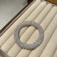 Coletero de Pelo Elegante y Sencillo, con Cristales, Brillante, Elástico, para Niñas y Mujeres, Gran Venta