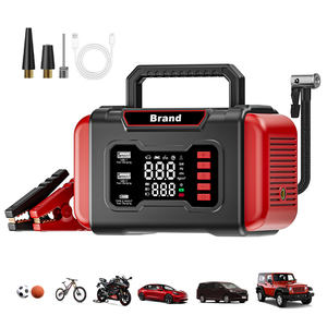 Arrancador de Batería Portátil para Coche con Inflador de Neumáticos Mini, Batería de Arranque de 12000mAh y 2000A, Power Bank con Bomba de Aire - Product Image 1
