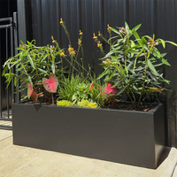 Jardinière treillis en aluminium thermolaqué avec panneau arrière, écran d'intimité et support pour plantes grimpantes, pour jardin domestique extérieur