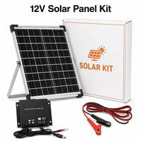 Module Solaire en Verre OEM de Petite Taille 10W 20W 30W, Taille et Position des Trous Personnalisables, Câble, Impression de Marque, Contrôleur Inclus