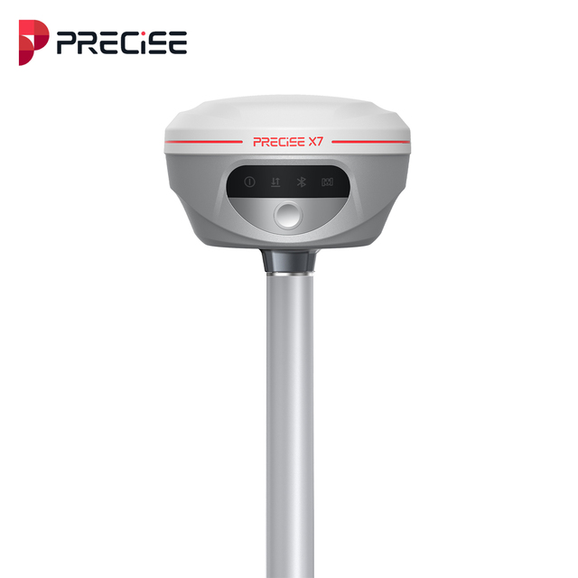Laser Survey PRECISE X7 RTK IP68 Waterproof GNSS Receiver with Tilt Survey for Mining Operating -45~75 4G/Bluetooth/WiFi