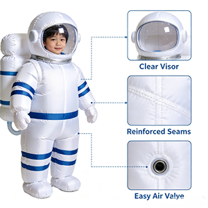 Disfraz de Astronauta Profesional Personalizado de Cuerpo Completo, Material de PVC, Impermeable, Inflable, para Publicidad - Product Image 6