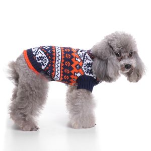 Suéter de perro de poliéster con estampado clásico de diseñador tejido a mano invierno cálido cuello de tortuga para perros grandes - Product Image 2