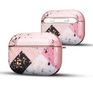 Funda brillante para <span class=keywords><strong>AirPods</strong></span> <span class=keywords><strong>Pro</strong></span>, carcasa personalizada para <span class=keywords><strong>AirPods</strong></span>, diseño de mármol dorado galvanizado, <span class=keywords><strong>2021</strong></span> - Product Image 3