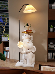 HJ HOME Grand Plateau Décoratif Éléphant pour le Salon, Utilisation Extérieure, Veilleuse, Nouvelle <span class=keywords><strong>Maison</strong></span>, Matériau Résine, <span class=keywords><strong>Lampadaire</strong></span> Led - Product Image 5