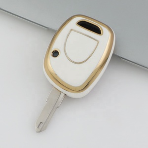 Coque de clé de voiture Renault en TPU avec bord doré, vente en gros d'usine YHC, pour Renault CLIO <span class=keywords><strong>2</strong></span> Kangoo <span class=keywords><strong>Twingo</strong></span>, accessoires de voiture - Product Image 3
