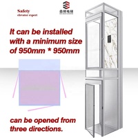 1-3 People Home Elevator 10M 400KG Small House Elevator 3-Story Residential Lift Handicapped Outdoor Elevator