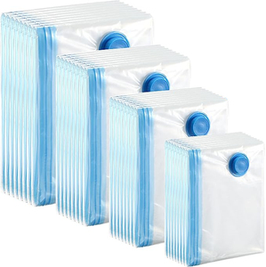 Sacs de rangement sous vide durables en tissu et plastique PE pour vêtements et organisation de la garde-robe et de la salle de bain - Product Image 1