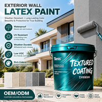 Peinture murale extérieure au latex, revêtement imperméable résistant aux intempéries pour façade de bâtiment, fabricant OEM