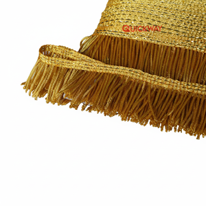Vente en gros 2024 couleur personnalisée or lingot frange cérémonie et décoratif Offre Spéciale quantité en vrac pour l'usage de vêtement - Product Image 1