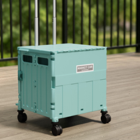Chariot de rangement pliable en plastique PP robuste, directement de l'usine, pour cuisine et aliments