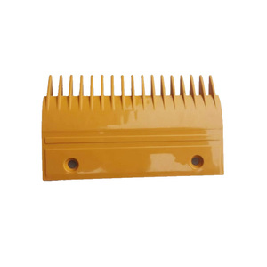 Placa de peine de plástico S655B6 para escaleras mecánicas, 17 dientes, amarilla, dientes espaciados, para accesorios modernos de escaleras mecánicas - Product Image 1