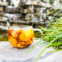 Thé de beauté au ginseng, gélatine d'œuf d'âne, dattes rouges, longanes et baies de goji, détoxifiant, pour les soins de la peau, en petites boîtes, coffrets cadeaux
