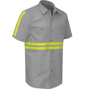 คุณภาพส่งออกการออกแบบที่กําหนดเองเสื้อเชิ้ตแขนสั้นผู้ชายมองเห็นสูงจากบังคลาเทศพร้อมราคาโรงงานโดยตรง - Product Image 5