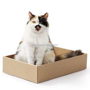 Zhizao KB30-Z6 Tempat Tidur Kucing Bentuk Kotak Modern Ramah Lingkungan Desain Khusus Bahan Berbasis Kertas Kemasan Karton - Product Image 2