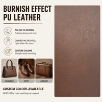 Tissu en cuir PU de qualité supérieure à effet verni fin, 0,8 mm, 52 pouces de large, couleurs personnalisées pour sacs à main, chaussures, bagages, vente en gros