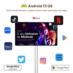 21.5インチ 4+64GB LEDテレビ ミニスマートアンドロイドテレビ 車輪付き 移動式 充電内蔵バッテリー インタラクティブLEDポータブルテレビ - Product Image 5