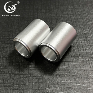 <span class=keywords><strong>YIYO</strong></span> XSSH Anneau de répartition de câble en alliage d'aluminium 17,5 mm, Organisateur de câblage argenté pour systèmes audio - Product Image 2