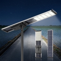 Lampadaire Solaire Tout-en-un 100W 120W 150W pour Rue, Éclairage Puissant et Économique en Ville