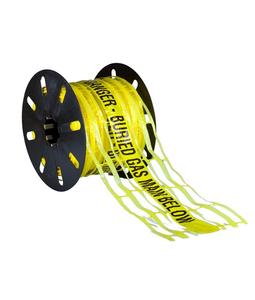 Cinta de advertencia amarilla de acero inoxidable 316, 50 mm de ancho, para marcado de tuberías de gas enterradas, de polietileno, con indicador de peligro. - Product Image 1
