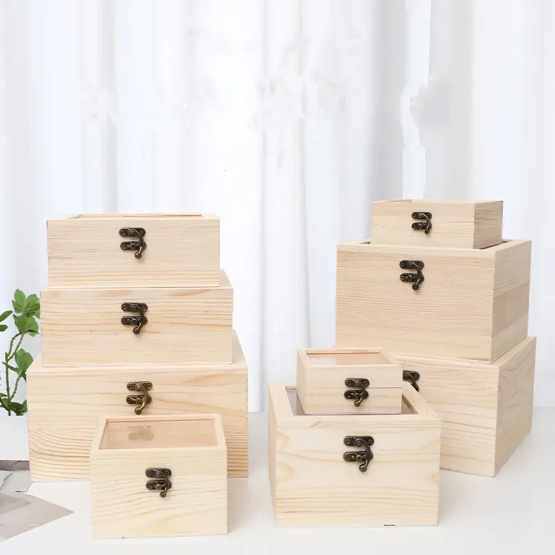 Ever Bright Customized Radiata Pine Material Wood Box