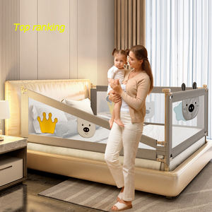 Fall Folding Baby Sicherheit <span class=keywords><strong>Queen</strong></span> Bett rahmen Eisen Schienen Schutz Schutz Zaun Atmungsaktiv Baby Proof Krippe Bett Geländer Kinder New Baby - Product Image 6