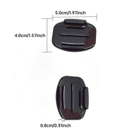 Support adhésif pour caméra d'action, base de montage incurvée/plane, pour GoPro Hero DJI Osmo Insta360, accessoire pour casque, ski, surf