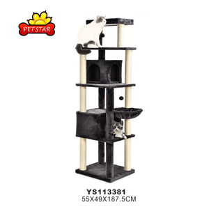 <span class=keywords><strong>Simple</strong></span> Arbre à Chat Maison Arbre à Gratter Escalade En Bois Meubles Pour Animaux De Compagnie - Product Image 1