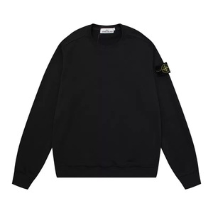 <span class=keywords><strong>Sudadera</strong></span> con Estilo Clásico Transfronterizo, Color Sólido, Insignias en el Cuello, Estilo Pareja Isleña, Corte Holgado - Product Image 4