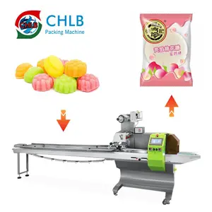 Cheap at the price pillow packing machine Automatic flow Cotton candy flow pack wrapper packaging machine