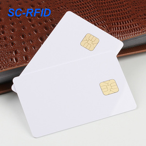 RFID liên hệ với IC thẻ 4428 4442 <span class=keywords><strong>chip</strong></span> PVC trống thẻ thông minh - Product Image 1