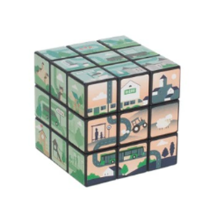 Kích thước lớn tùy chỉnh in đầy đủ 3x3 nhựa ma thuật Cube nhà sản xuất - Product Image 6