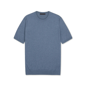 เสื้อยืดผู้ชายผ้าฝ้าย 100% นุ่มสบาย แขนสั้น คอกลม ไม่มีป้าย คอเสื้อไม่ระคายเคืองผิว ทรงหลวม ใส่สบายๆ หรือใส่ลำลอง - Product Image 1