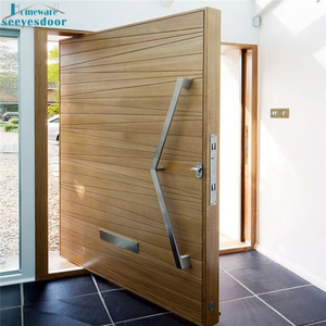 Portes <span class=keywords><strong>d</strong></span>'<span class=keywords><strong>entrée</strong></span> pivotantes <span class=keywords><strong>en</strong></span> <span class=keywords><strong>bois</strong></span> <span class=keywords><strong>massif</strong></span> de style moderne Seeyesdoor pour l'extérieur de la maison - Product Image 1